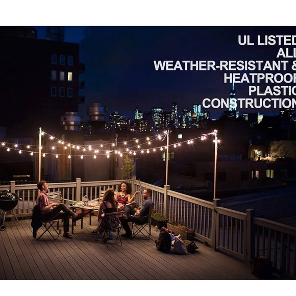 String Lights with Black Holders Set of 2 - Picture 5 of 5